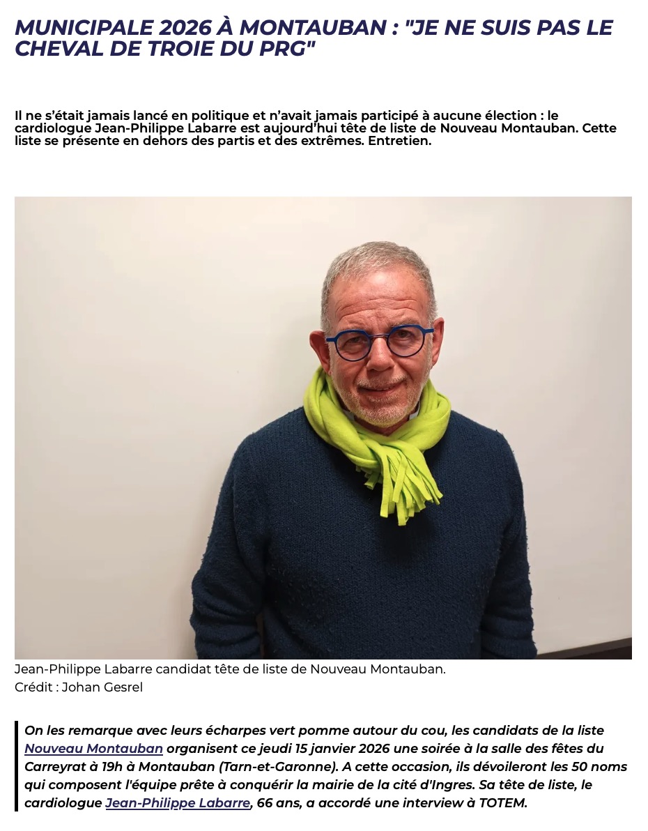 JE NE SUIS PAS LE CHEVAL DE TROIE DU PRG